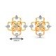 Yellow Gold Pear Diamond Earring