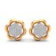 Yellow Gold Cluster Earring