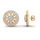 Yellow Gold CZ Diamond Earring