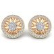 Yellow Gold CZ Diamond Earring