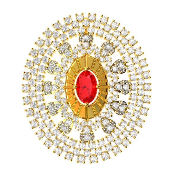 Big Latest American Diamond Pendant Big Latest American Diamond Pendant