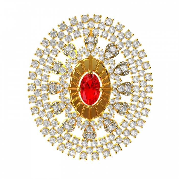 Big Latest American Diamond Pendant