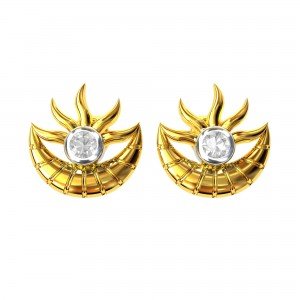 American Diamond Sun Earring