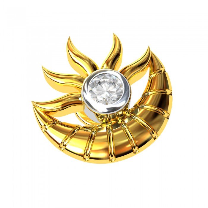 American Diamond Sun Earring