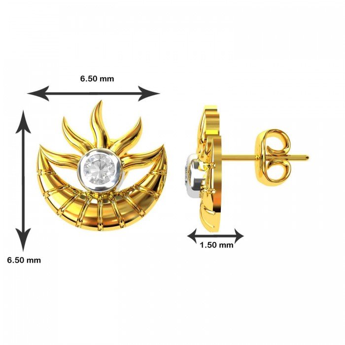 American Diamond Sun Earring