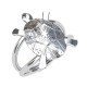 White Gold Tortoise Ring