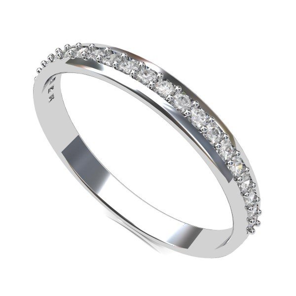 White Gold American Diamond Ring White Gold American Diamond Ring