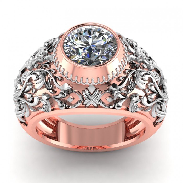 Rose Gold Diamond Cocktail Ring Rose Gold Diamond Cocktail Ring