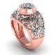 Rose Gold Diamond Cocktail Ring Rose Gold Diamond Cocktail Ring