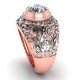 Rose Gold Diamond Cocktail Ring Rose Gold Diamond Cocktail Ring