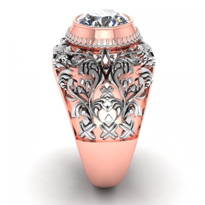 Rose Gold Diamond Cocktail Ring Rose Gold Diamond Cocktail Ring