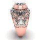 Rose Gold Diamond Cocktail Ring Rose Gold Diamond Cocktail Ring