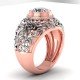Rose Gold Diamond Cocktail Ring Rose Gold Diamond Cocktail Ring