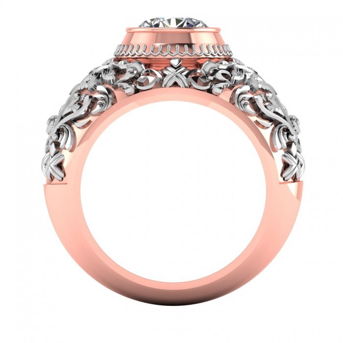 Rose Gold Diamond Cocktail Ring Rose Gold Diamond Cocktail Ring
