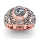 Rose Gold Diamond Cocktail Ring Rose Gold Diamond Cocktail Ring