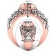 Rose Gold Diamond Cocktail Ring Rose Gold Diamond Cocktail Ring