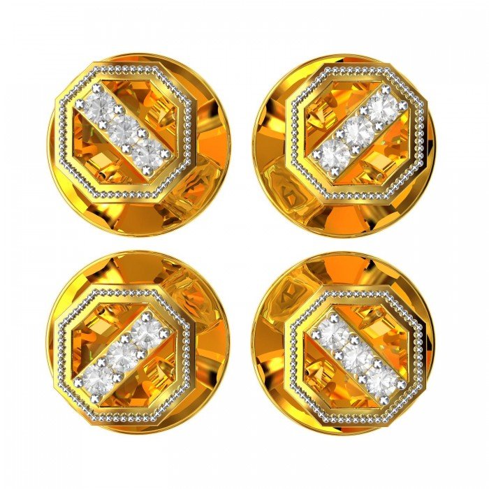 Three American Diamond Buttons