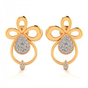 Modern Gold Earring