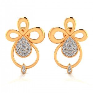 Modern Gold Earring