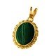 Malachite Gold Pendant