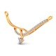 Gold And Artificial Diamond Mangalsutra Pendant