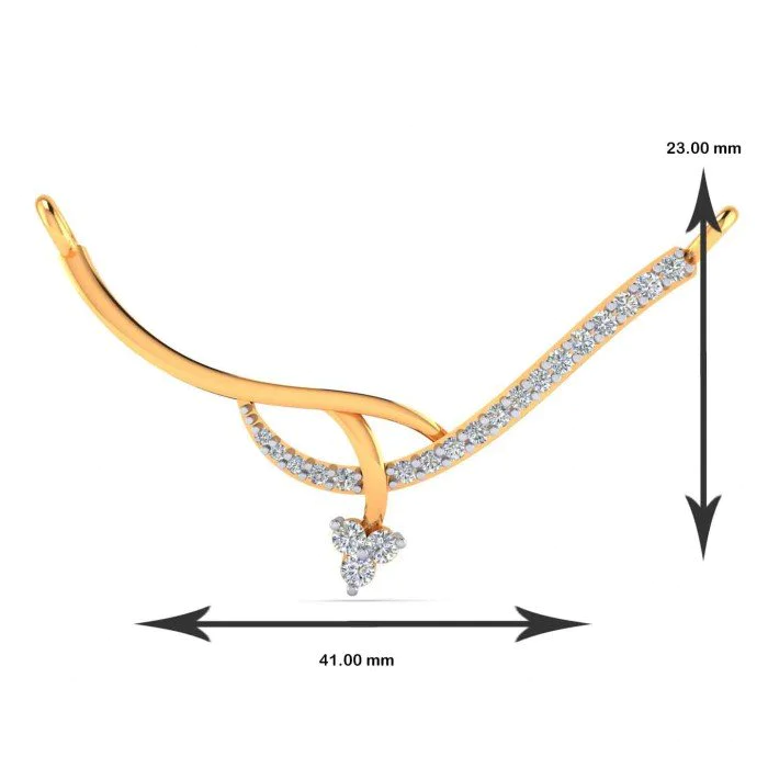 Artificial hotsell diamond mangalsutra