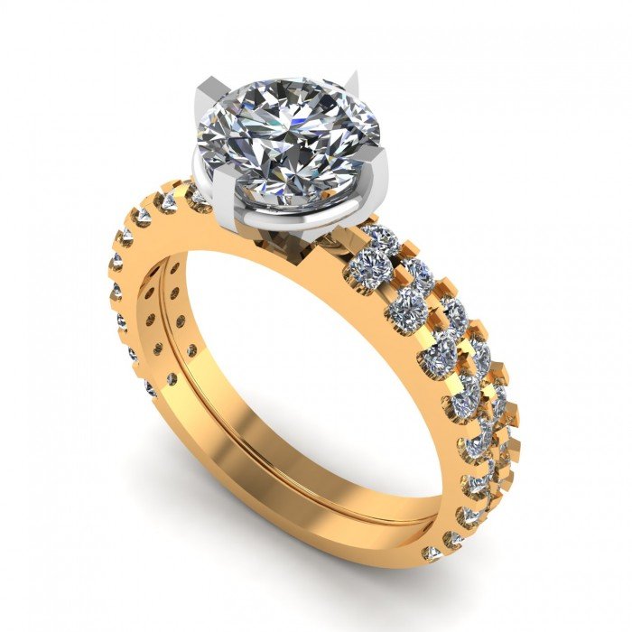 CZ Diamond Solitaire Ring