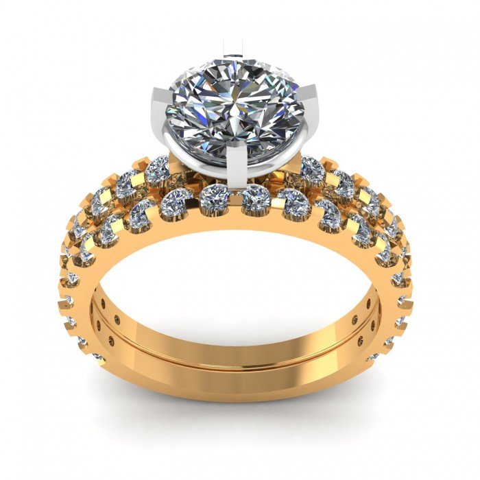 CZ Diamond Solitaire Ring