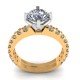 CZ Diamond Solitaire Ring