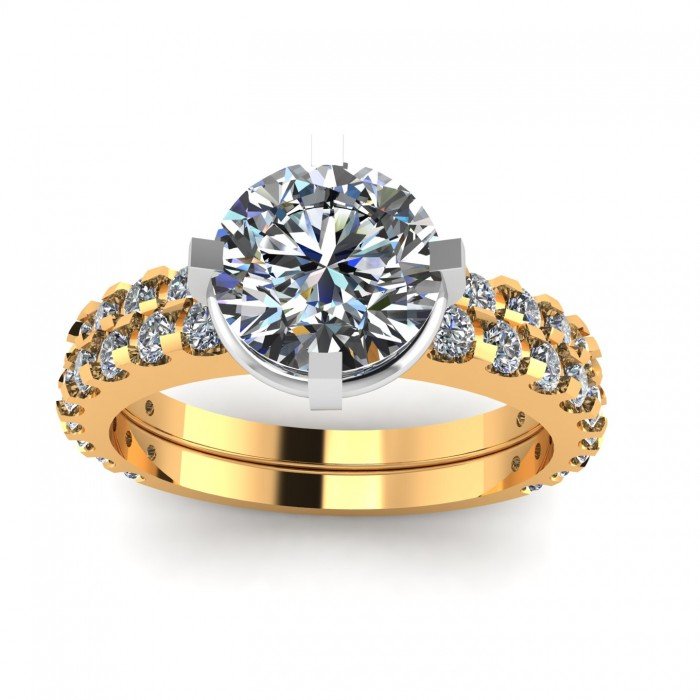 CZ Diamond Solitaire Ring