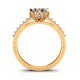 14K Gold Artificial Diamond Solitaire Ring 14K Gold Artificial Diamond Solitaire Ring