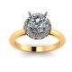 14K Hallmark Yellow Gold Solitaire Ring