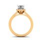 14K Hallmark Yellow Gold Solitaire Ring