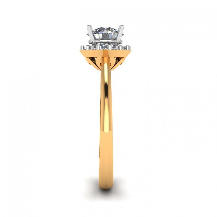 14K Hallmark Yellow Gold Solitaire Ring