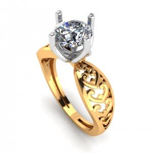 14K Hallmarked Yellow Gold Promise Ring