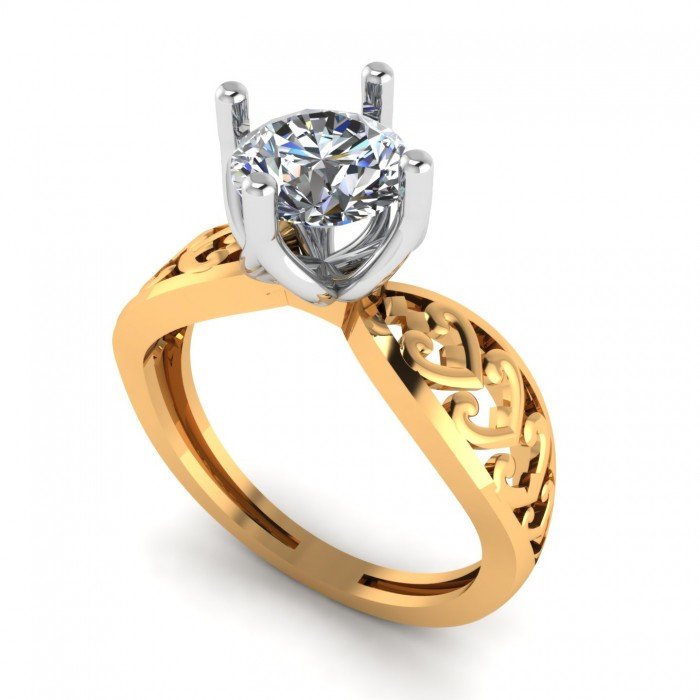 14K Hallmarked Yellow Gold Promise Ring