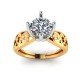 14K Hallmarked Yellow Gold Promise Ring