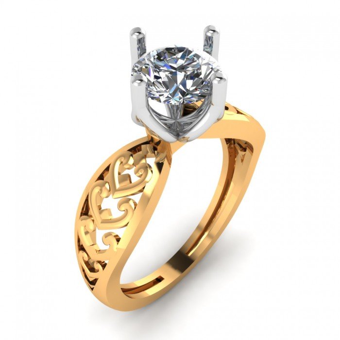 14K Hallmarked Yellow Gold Promise Ring