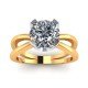 14K Hallmarked Yellow Gold Solitaire Ring