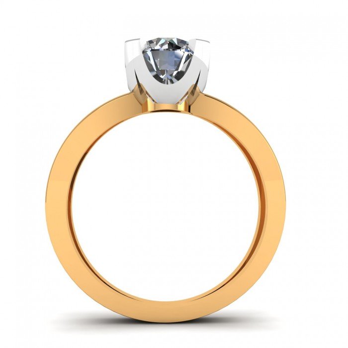 14K Hallmarked Yellow Gold Solitaire Ring