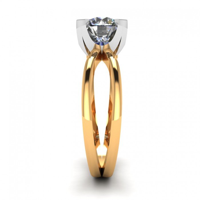 14K Hallmarked Yellow Gold Solitaire Ring