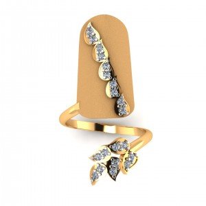 Yellow Gold 14K Nail Ring