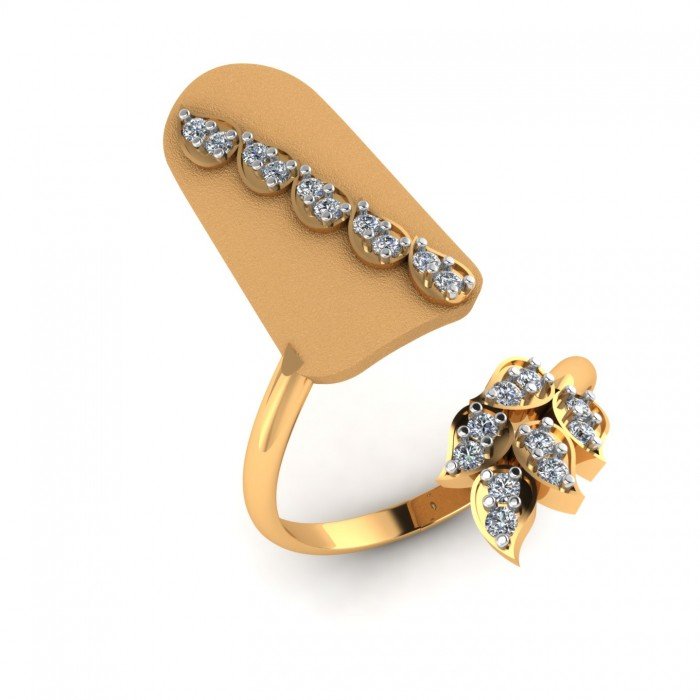 Yellow Gold 14K Nail Ring