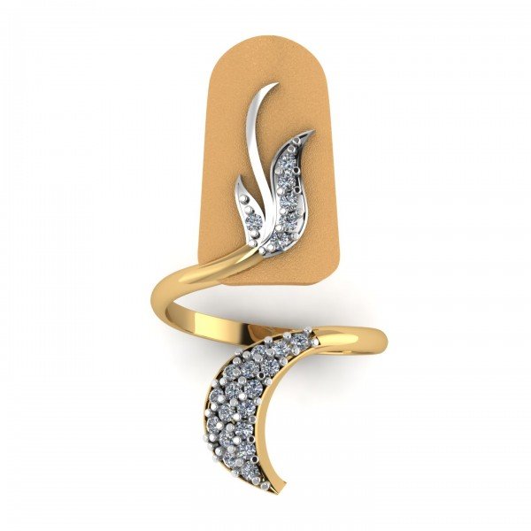 Yellow Gold 14K Hallmarked Nail Ring Yellow Gold 14K Hallmarked Nail Ring