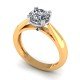 Single Solitaire Artificial Diamond Ring