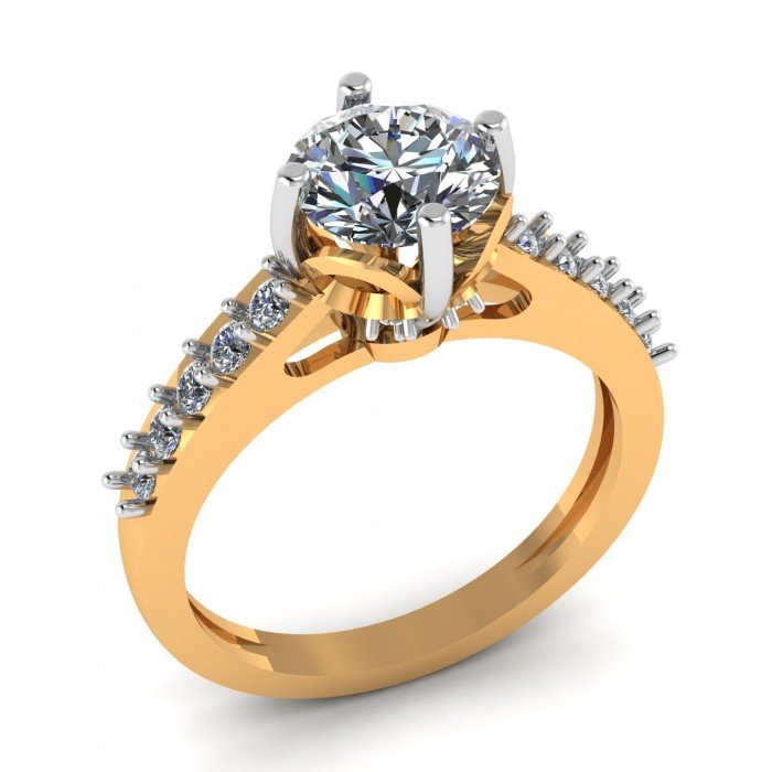 Single Solitaire CZ Diamond Ring