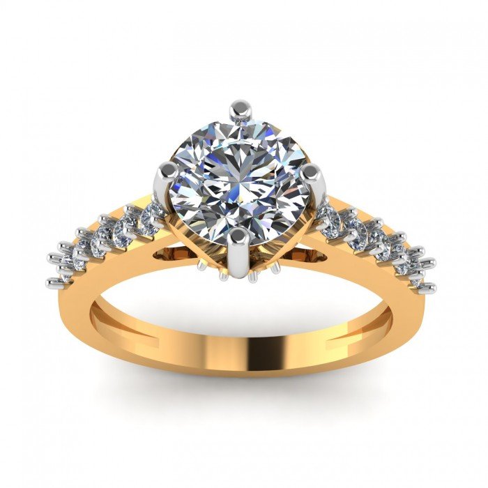Single Solitaire CZ Diamond Ring