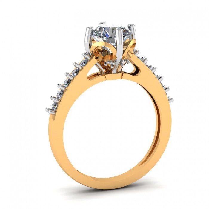 Single Solitaire CZ Diamond Ring