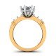 Yellow 14K Hallmarked Gold Solitaire Ring