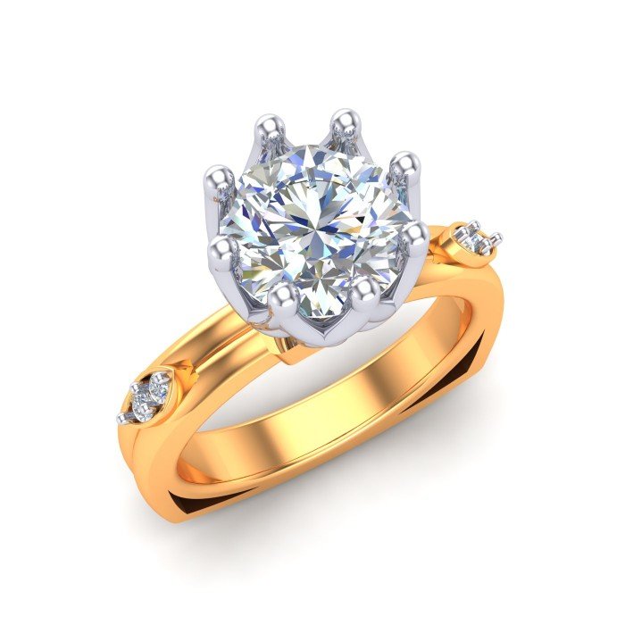 14K Gold Solitaire Rings For Men